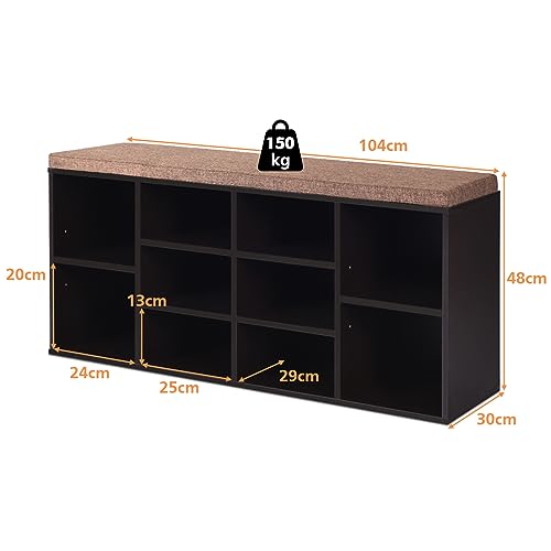 COSTWAY Scarpiera Salvaspazio da Ingresso con 10