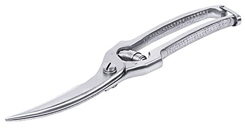 Trinciapollo, di forma curva, in acciaio inox 18/0, con cuscinetto Feder, pulizia grazie alla luce della zerlegung Forbici possibile/lunghezza: 25 cm | erk