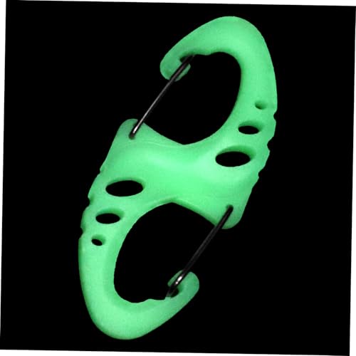 BRIGHTFUFU Diving Clip Heavy Duty Trigger Snap Night Glow Metal Clip Double Sided for Quick Attachment