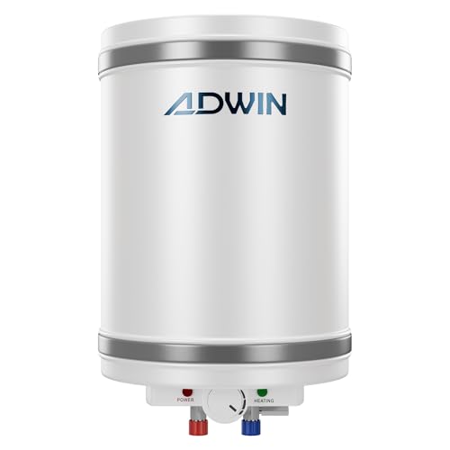 Image of ADWIN ACQUA 15L Storage Water Heater (Geyser) | Fast Heating | Copper Heating Element | Stainless Steel Tank | 6 Bar Pressure Support | Energy Efficient | 1 Year Product & 3 Years Tank Warranty