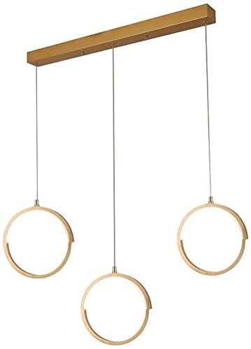 Suspension moderne simple dorée pour illuminer chaleureusement votre salon chaleureux