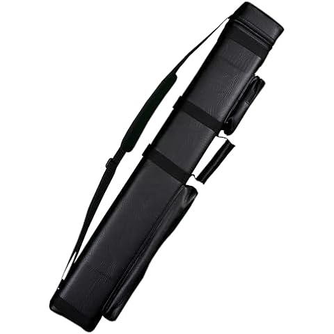 Accuplay Billiards 3x6 Hard Pool Cue Stick Carrying Case Black Cover