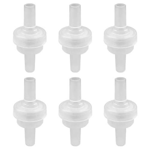 Clapet anti-retour en ligne 6,35 mm PVDF pour eau et air x6