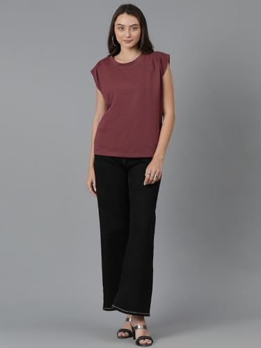 Image of KOTTY Women's Solid Oversized Fit T-Shirt