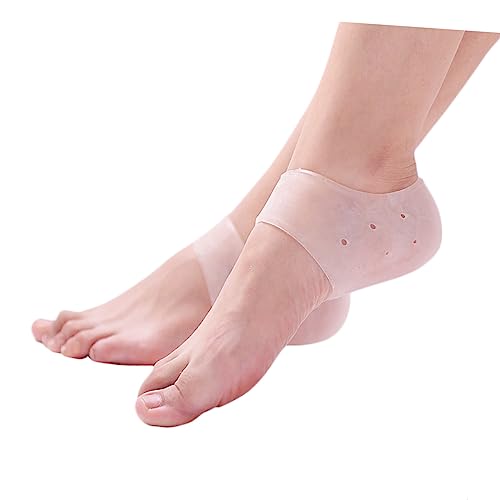 Didiseaon Silicone Gel Heel Socks Blisters Prevention Cushions Comfort Fit Stretchable Washable Foot Care Protector