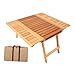 FytStycale Folding Camping Table, Wood Outdoor Table Multifunctional Easy to Install Camp Table Beach Table for Travel Hiking Backyard, 78.5cmx69.5cmx43.6cm