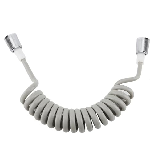 Tnfeeon Spring Flexible Shower Hose, ABS Flexible Telescopic Shower Hose, 2m/78.7in, Grey