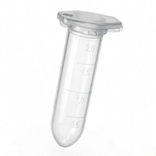 Image of IS IndoSurgicals Microcentrifuge Tubes 2ml, Polypropylene Round Bottom, Clear Centrifuge Tubes for Laboratory Use (Pack of 500)
