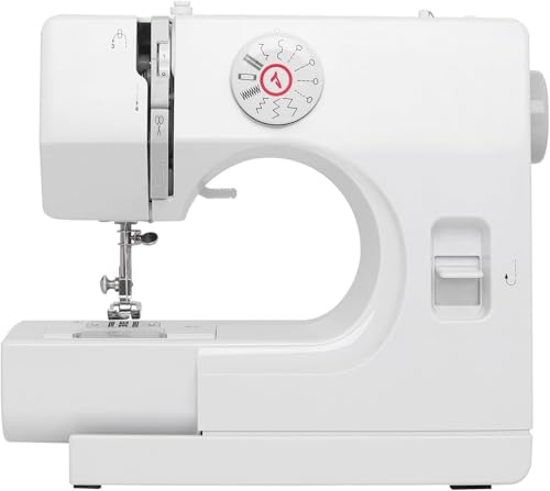LuxLam Mini máquina de costura,máquina de costura elétrica portátil para iniciantes,velocidade dupla