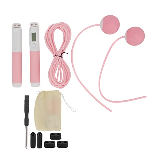 Cuerda para saltar con contador inteligente y cable de peso ajustable para entrenamiento de fitness