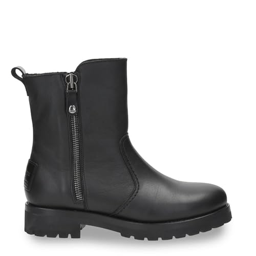 Panama Jack Botines de mujer Fabi Igloo B1 de piel impermeable en negro