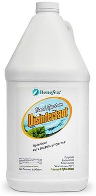 Benefect - Botanical Disinfectant - Broad Spectrum - Kills 99.99% of Germs 4 Gallons = 1 Case - 20475
