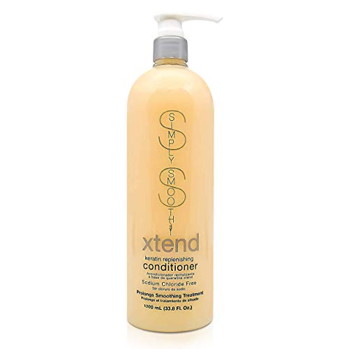 Simply Smooth Xtend Keratin Replenishing Original Conditioner Keratin & Collagen Infused Daily Moisturizer For All Hair Types Restore Depleted Hair To Provide Strength & Enhance Shine 33.8 Oz #TOP25