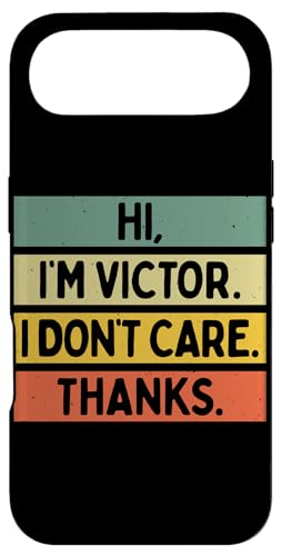 Hi I'm Victor I Don't Care Thanks �ʔ�����������p �X�}�z�P�[�X iPhone Air �p