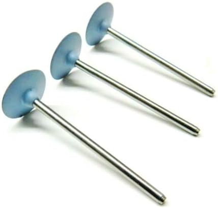 Silicone Abrasives Fine Polishing Knife Edge 2.5mmX15mm Mounted Light Blue Made in Germany Pack of 10 by JTS