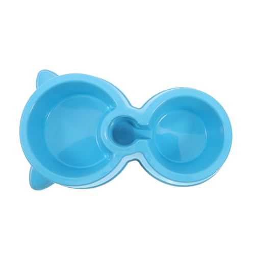 HEMOTON Double Dog Cat Bowls with Attachable Water Bottle Automatic Pet Feeder for Cats Dogs Puppies and Kittens Durable Material Easy to Clean Dual Bowl Design for Hydration