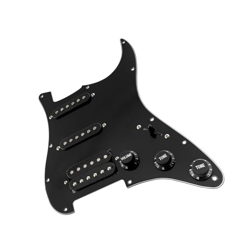 Pickguard HSS pré-câblé pour remplacer l'électronique d'une guitare électrique