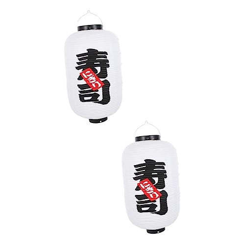 Homoyoyo 2pcs Japanese Bar Lantern Unique Design Decorative Hanging Light Easy to Store for Parties