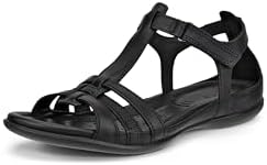 ECCO Flash, Sandalias de Gladiador Mujer, Negro (53859black/Black), 40 EU