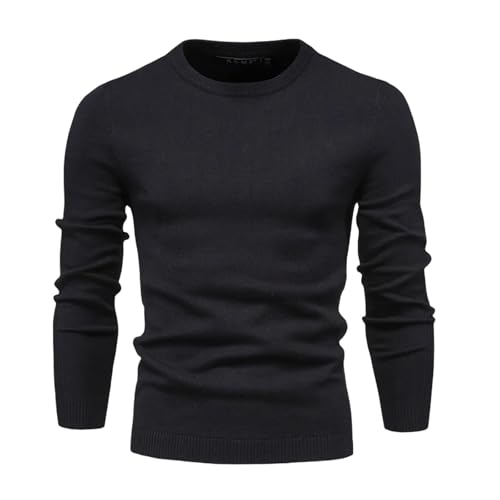 Men's Basic Pullover Round Neck Solid Color Long Sleeved Sweater Men's Casual Daily Multicolor Men's Sweater Knitwear