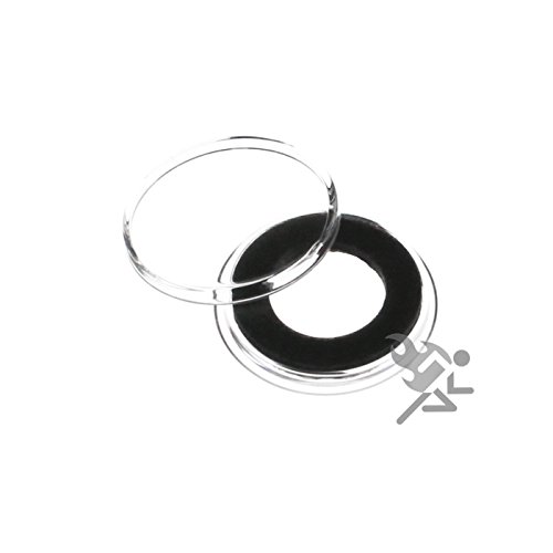 Air-Tite cápsulas para monedas 16mm anillo negro miniatura 1
