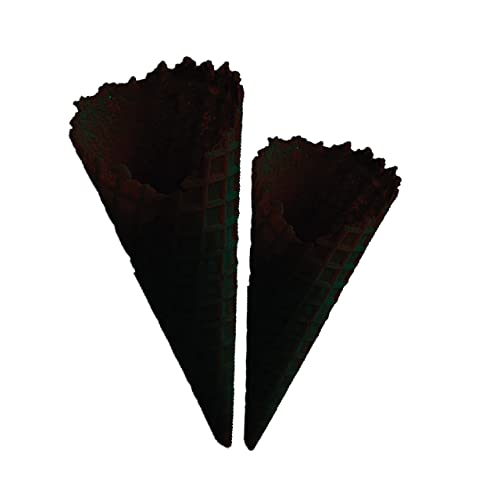 Image of ICE CREAM CONES /WAFFLE CONES /SOFTY CONES /SUGAR CONES- COMBO-(PACK OF 40) (CHOCOLATE, 135 MM & 150 MM)