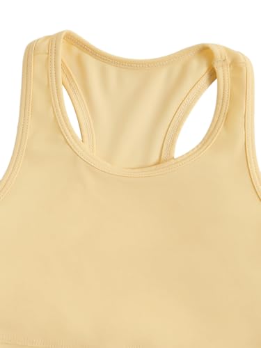 Image of SOLY HUX Toddler Girl's 2 Piece Workout Outfits Lightweight Crop Tank Tops and Skort Athletic Set