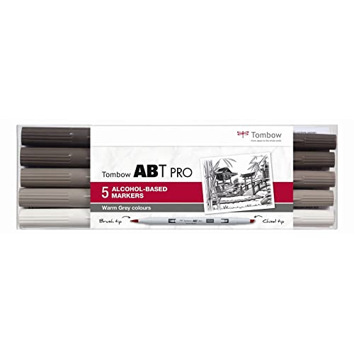 Marqueur Tombow ABT PRO Warm Grey pour l'illustration de mode et croquis d'architecture
