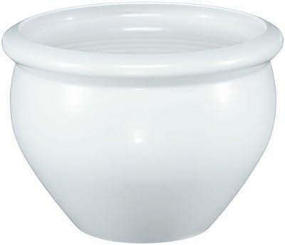 Emsa 512670 SIENA NOBILE round planter, ø 38 x 29 cm, pearl white