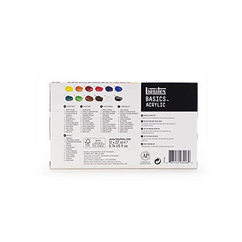 Liquitex Basics Acrylique Set 12X22ml Row – vue 2