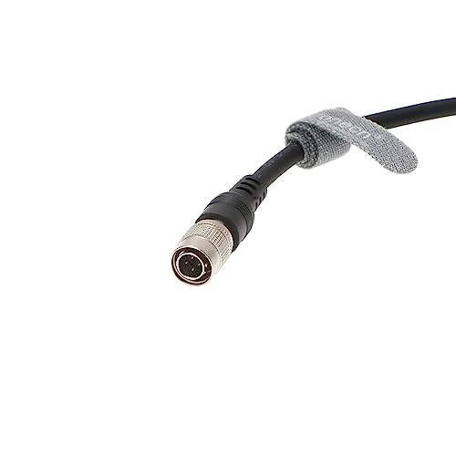 USB plug to 4 pin male hirose connetor data cable for Computer for Camera, Black, 1 meter - Image 2