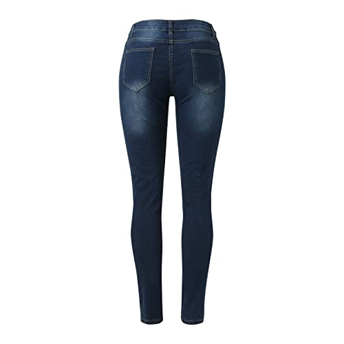 LULER Damesstreet-persoonlijkheid, casual mode, waswater-denim broek met split zoom meisjes kleding tieners goedkoop - Afbeelding 8