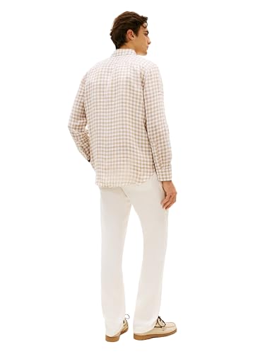 Image of Tommy Hilfiger Men's Long Sleeve Casual Linen Button Down Shirts in Regular Fit