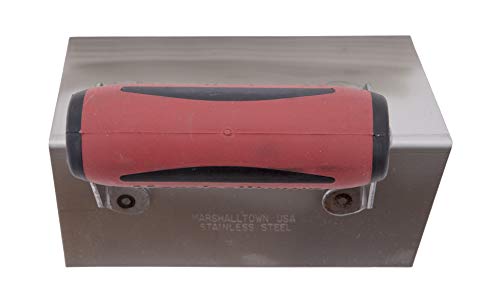 MARSHALLTOWN Stainless Steel Corner Trowel, Concrete Tools, DuraSoft Handle, Outside Radius, Square, 6 x 1 1/2 Inch, 67SSD - Image 5