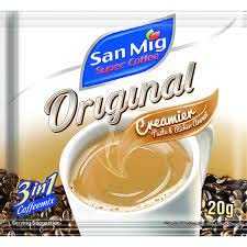 San Mig 3 in 1 Coffee mix - Original Creamier Taste and Richer Aroma - 10 Sachets - 20g Per Sachet
