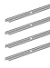Produktbild Alberts 498603 Treppenkanten-Schutzprofil | Aluminium, silberfarbig eloxiert | 1000 x 25 x 20 mm | 4er Set