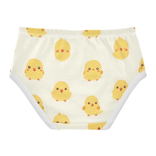 Toddler Girls' Underwear Yellow Cute Chick Soft Cotton Panties Briefs 208608412