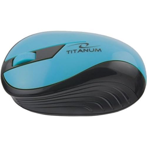 Esperanza Titanum Wireless mouse RF Wireless Ottico 1000 DPI Mano destra Nero, Turchese