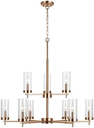 Generation Lighting 3190309-848 Zire - 9 Light Chandelier in Modern Style-30.25 Inches Tall and 32 Inches Wide, Choose Lamping Option: Lamping