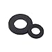 Sutemribor Nylon Flat Washer Assortment Set 600 Pieces, 9 Sizes - M2 M2.5 M3 M4 M5 M6 M8 M10 M12, Black