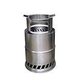 Tragbarer Holzofen for den Außenbereich, Holzvergaser, Picknickgrill, faltbar, winddicht