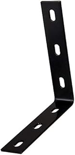 Hampton 5021192 7 x 1.5 in. Black Steel Inside L Corner Brace44; Pack of 1010