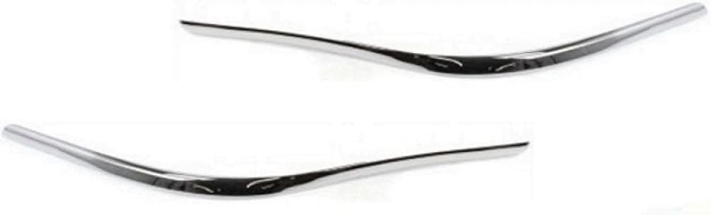 for Lincoln Town Car Bumper Trim 1998 99 00 01 2002 Driver and Passenger Side | Pair Front | Molding | Plastic | Chrome | FO1058273, FO1059273 | F8VZ17K834BA, F8VZ17K833BA