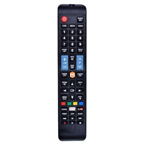 Image of LED 334 Smart Tv Remote for Assembled Chinese Bush LED LCD TV with Hotstar,Netflix and YouTube Functions (Please Match Image with Your Old Remote Before Placing Order)