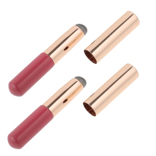 TOVINANNA Lipstick Applicators Cover 2pcs Silicone Lip Brush Lip Makeup Brush for Women