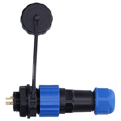 Conector enchufe aviación 3 pines cobre puro oro miniatura 1