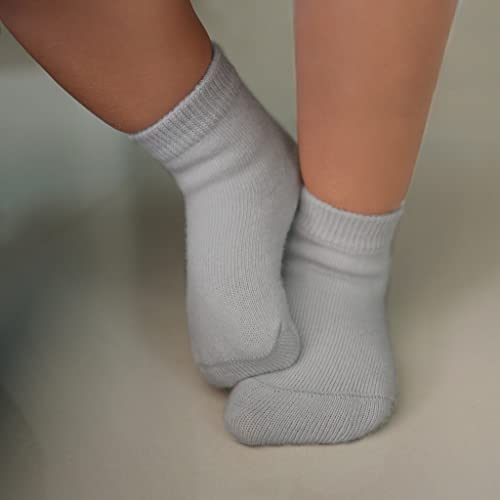 image for RATIVE Non Skid Anti Slip Slipper Cotton Striped Crew Dress Socks with