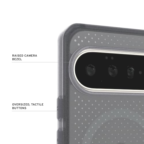 Image of Urban Armor Gear UAG Designed for Google Pixel 11 / Pixel 11 Pro, Dot - Compatible with Magnetic Charging, Rugged Anti-Slip Military Grade Dropproof Transparent Slim Protective Cover - Ash