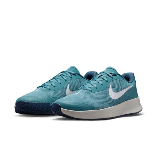 Nike Mens Vapor Lite Hc Tennis Shoes Smokey Blue/White - Image 6