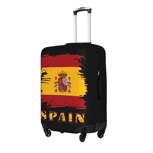 Travel Luggage Cover Vintage Spain Flag Fashion Washable Baggage Suitcase Protector Fit For Luggage X-Large2